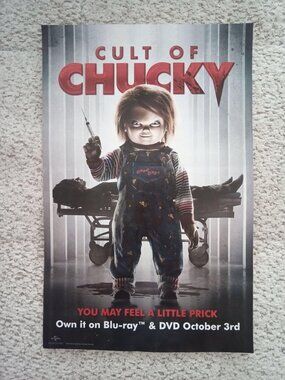 2017 "CULT OF CHUCKY" Movie Poster, 11" x 17"
